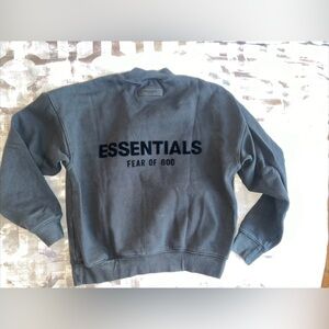 Fear Of God Essentials Women Black Crewneck Sweatshirt  XXS